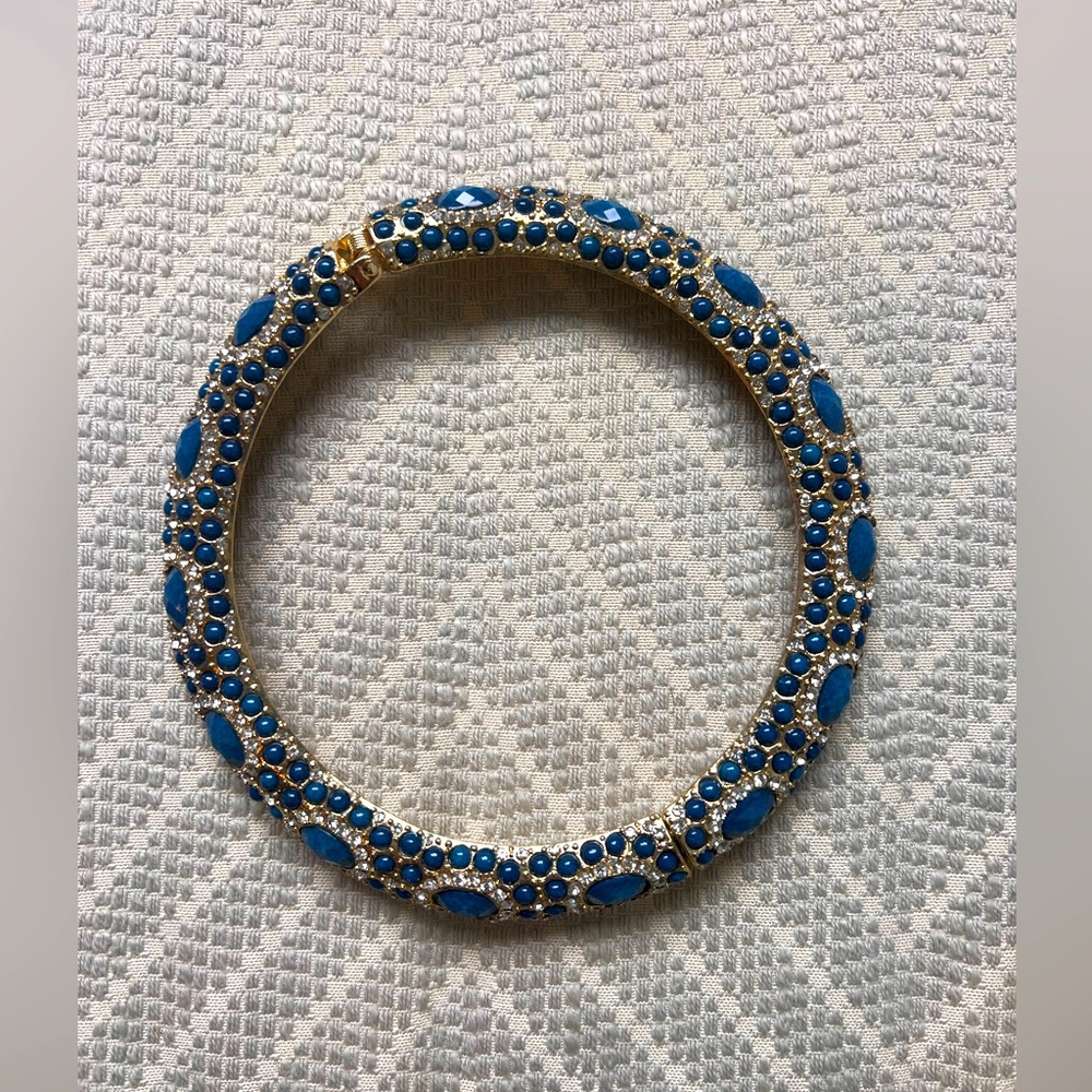 Amrita Singh Sagaponack Blue Crystal Choker necklace